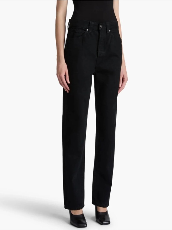 KHAITE Denim - KHAITE straight leg black Corben jeans size 26